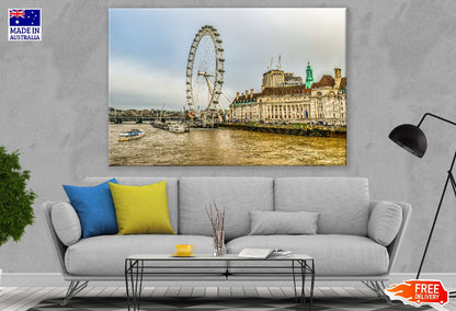 Millennium Wheel & River Thames in London Photograph Print 100% Australian Made