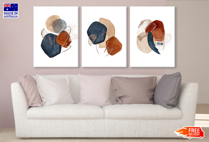 3 Set of Abstract Design High Quality print 100% Australian made wall Canvas ready to hang