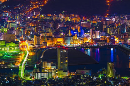Tokyo City Night View Photograph, Japan Print 100% Australian Made