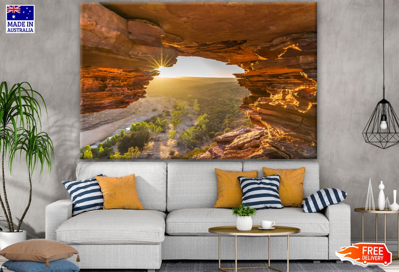 Stunning Cave In Valley Photograph Print 100% Australian Made