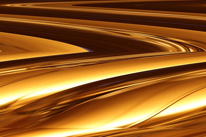 Orange Gold Abstract Design Print 100% Australian Made