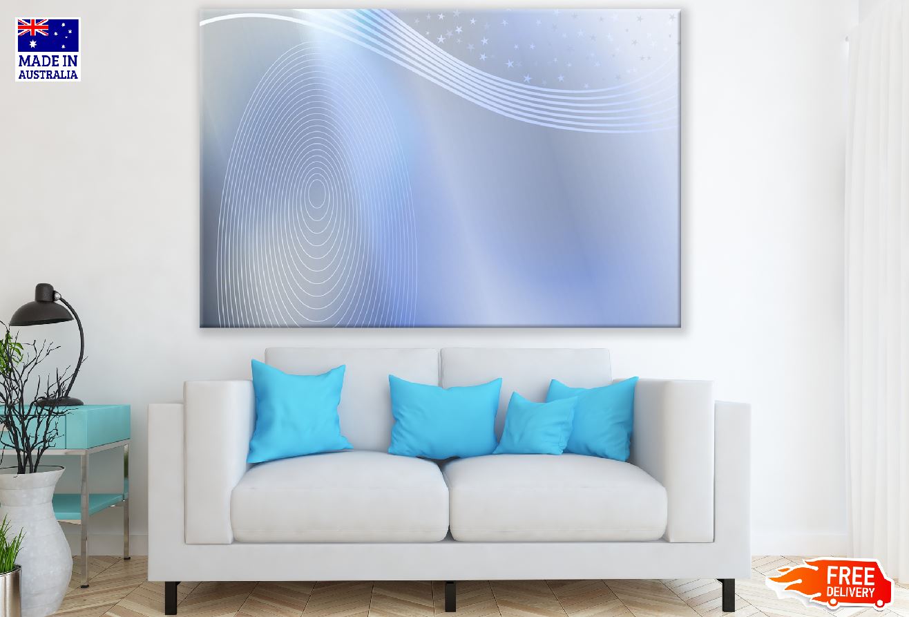 Grey Color Lines Digital Abstract Design Print 100% Australian Made