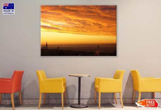 Sunrise on Cityscape Photograph Print 100% Australian Made