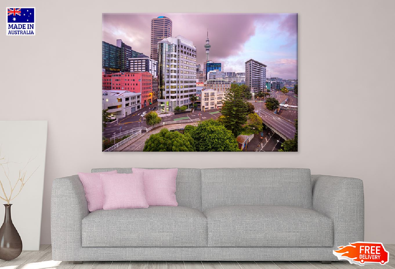 Auckland Skyline View Photograph New Zealand Print 100% Australian Made