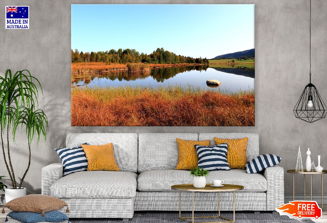 Autumn Alemoor Loch & Lake Photograph Print 100% Australian Made