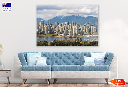 Vancouver City Canada Skyline Photograph Print 100% Australian Made