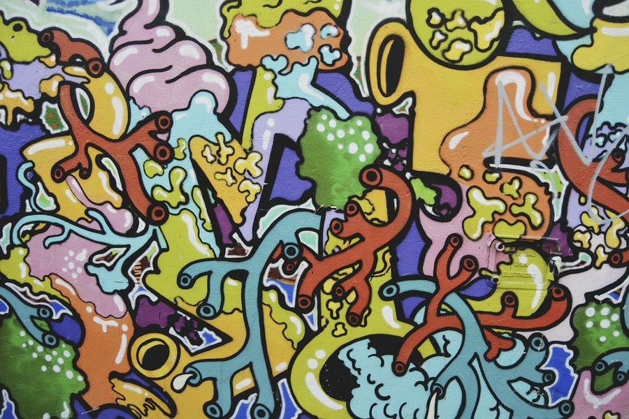 Colorful Art Abstract Design Print 100% Australian Made