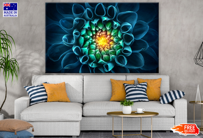 Dhalia Flower Fractal Art Abstract Print 100% Australian Made