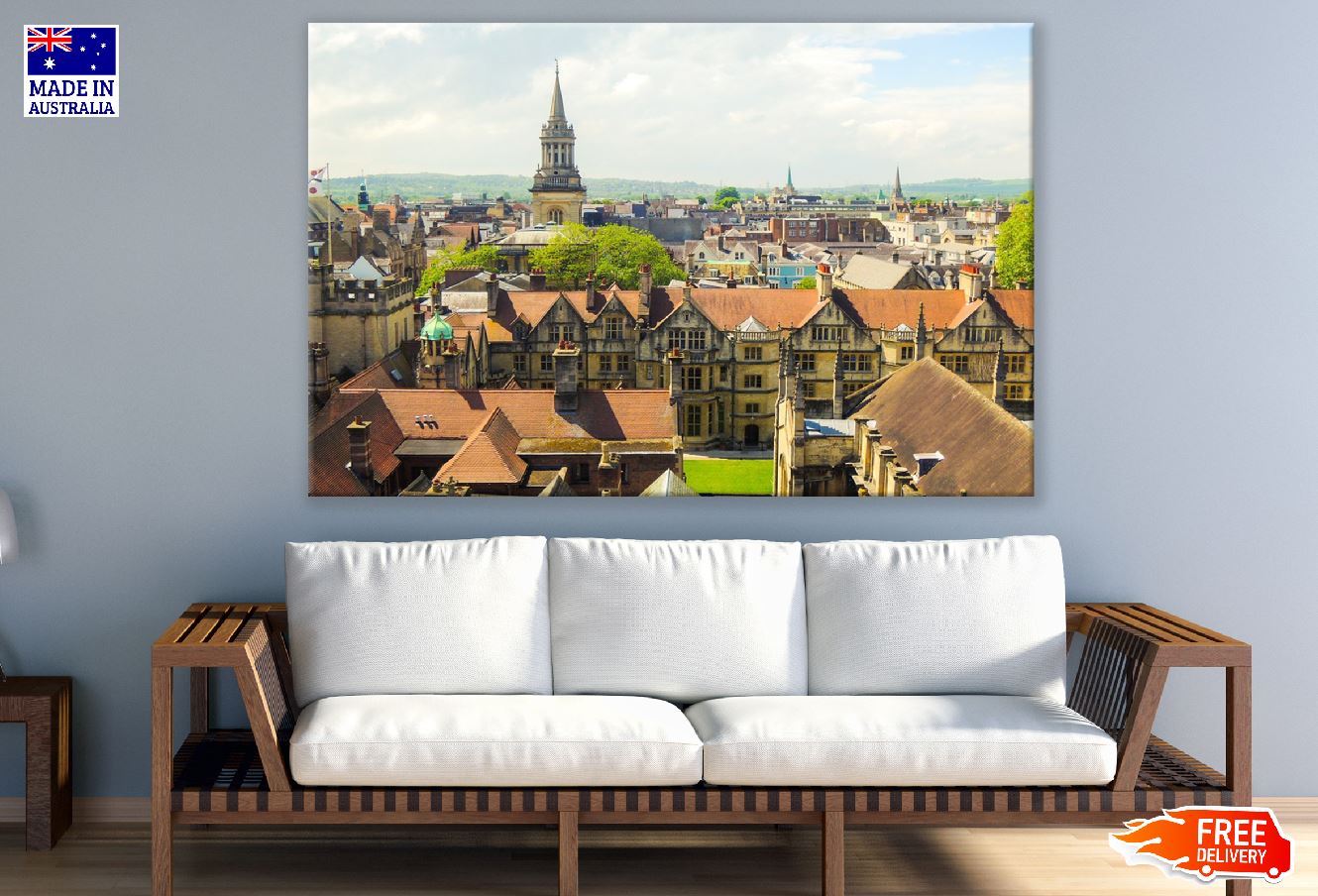 Oxford Cityscape Photograph England, UK Print 100% Australian Made