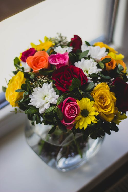 Colorful Flower Vase Photograph Print 100% Australian Made