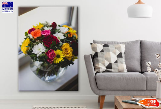 Colorful Flower Vase Photograph Print 100% Australian Made
