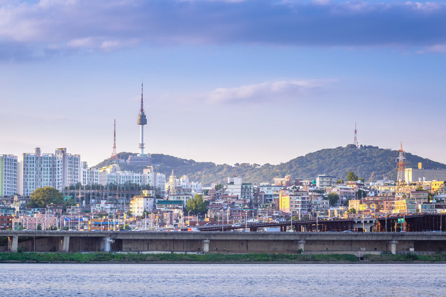 Seoul City & Han River View Photograph Print 100% Australian Made