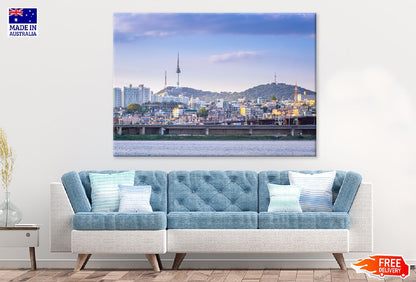 Seoul City & Han River View Photograph Print 100% Australian Made