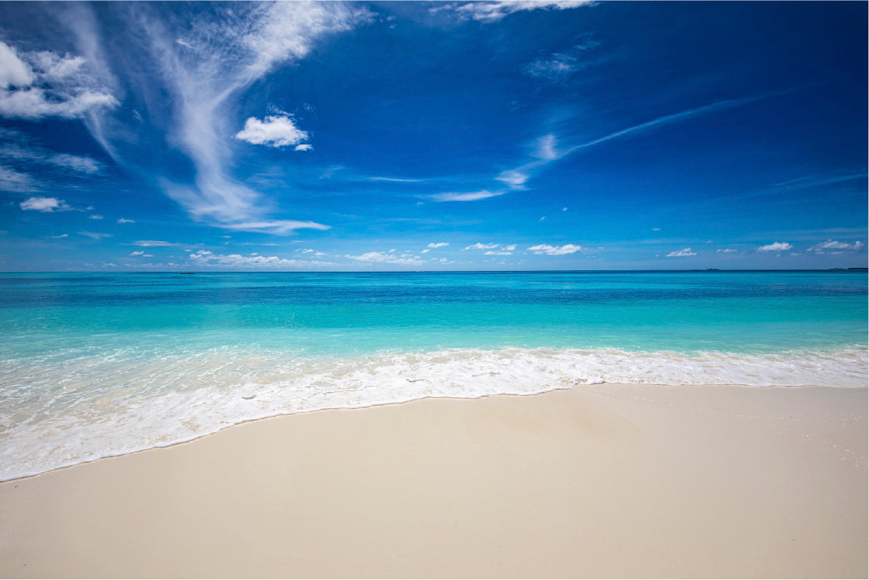 Bella Home Beautiful Beach & Blue Sky Print Canvas Ready to hang