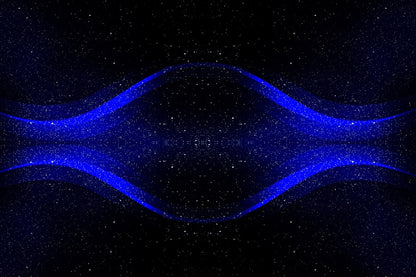 Blue Shape Digital Abstract Design Print 100% Australian Made