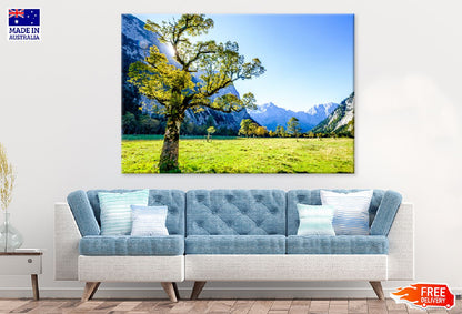 Karwendel Mountain & Tree Scenery Photograph Print 100% Australian Made