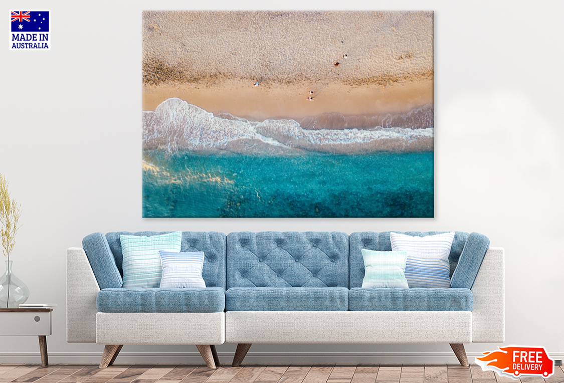 Sea Shore & Sea Aerial View Photograph Print 100% Australian Made
