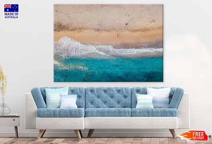 Sea Shore & Sea Aerial View Photograph Print 100% Australian Made