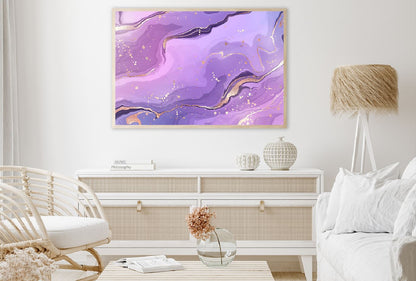 Pink Purple & Gold Lines Abstract Design Home Decor Premium Quality Poster Print Choose Your Sizes