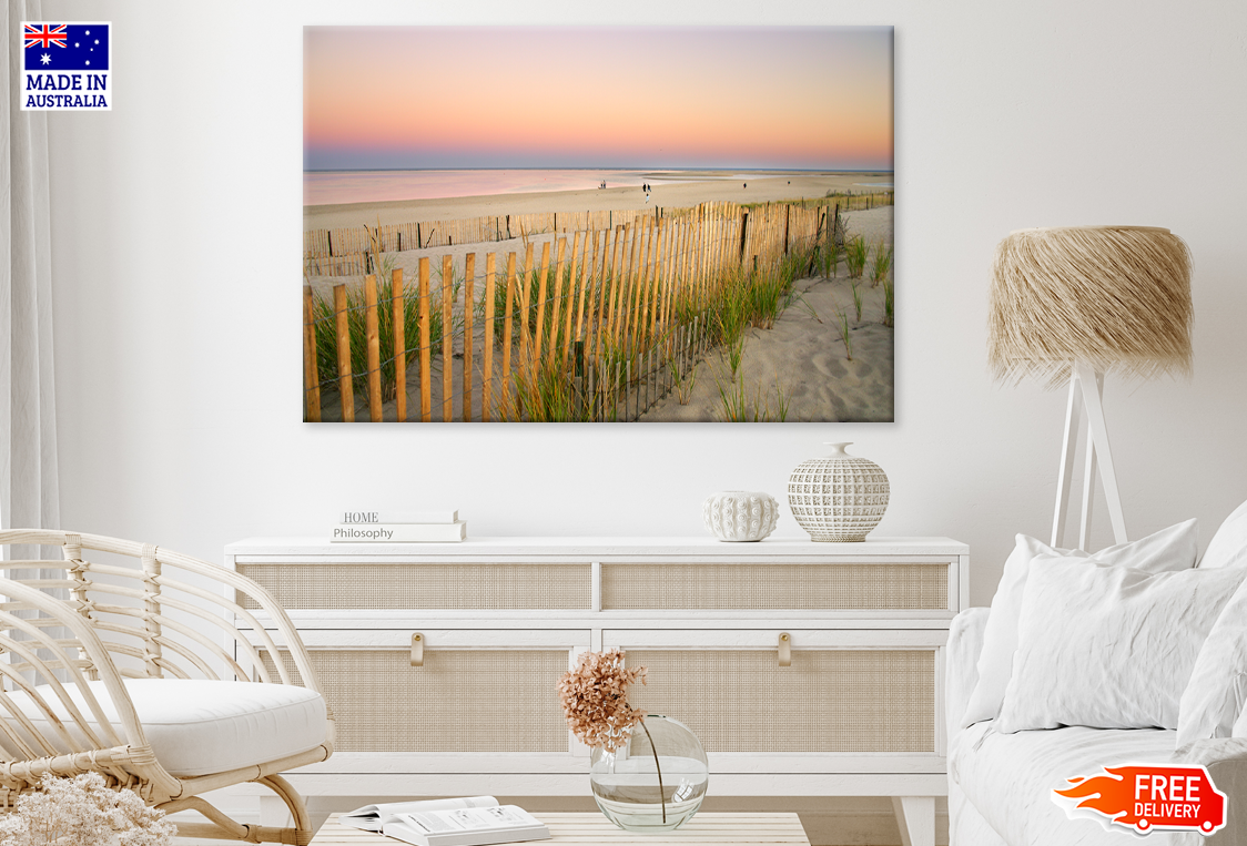Sea Shore & Sea Sunset Scenery View Print 100% Australian Made