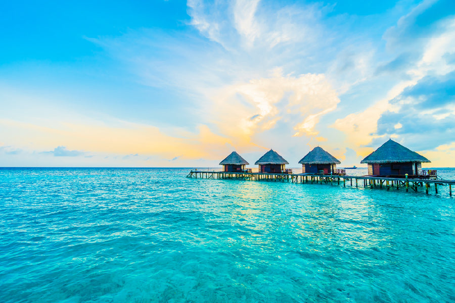 Maldives Resort & Island Beach View Print 100% Australian Made