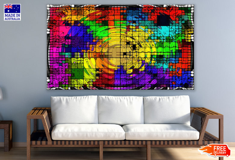 Colorful Abstract Design Print 100% Australian Made