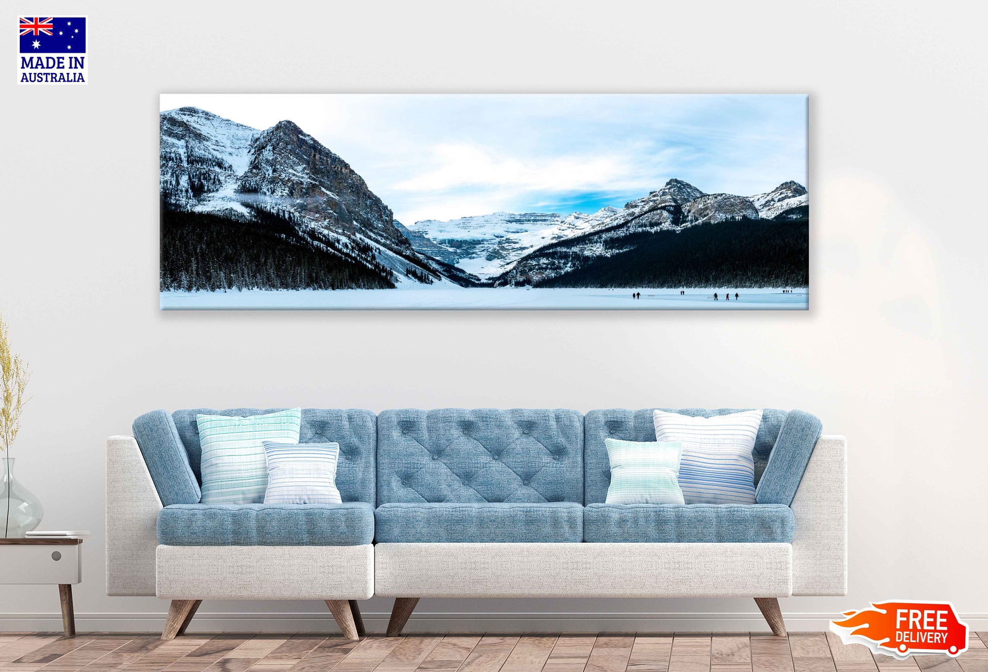 Panoramic Canvas Banff Park Scenery View Canada High Quality 100% Australian Made Wall Canvas Print Ready to Hang