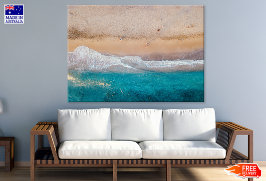 Sea Shore & Sea Aerial View Photograph Print 100% Australian Made
