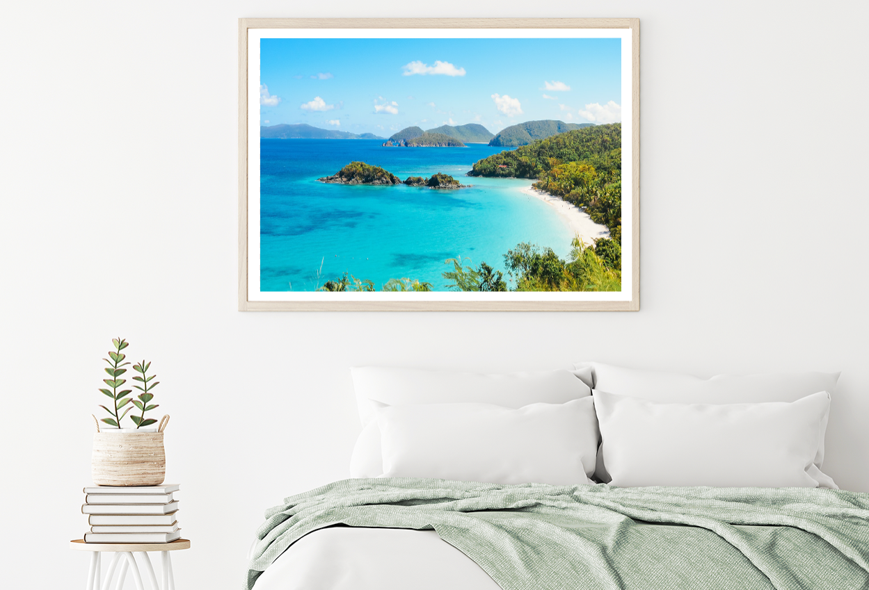 Forest & Sea Sky Scenery View Photograph Home Decor Premium Quality Poster Print Choose Your Sizes