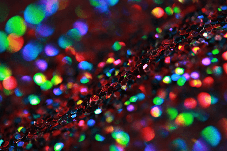 Red Blue & Green Lights Abstract Design Print 100% Australian Made