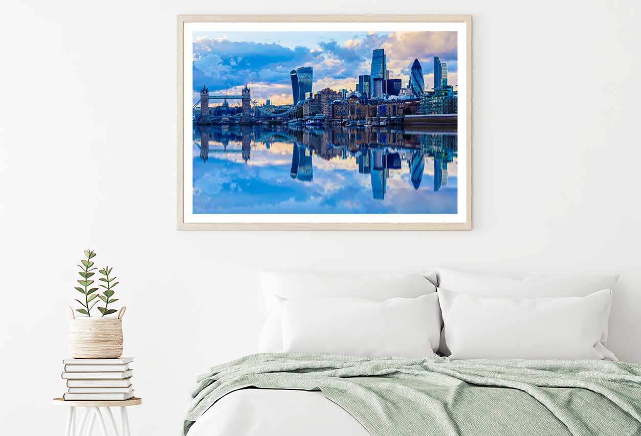 London City River Thames Sunset Photograph Home Decor Premium Quality Poster Print Choose Your Sizes