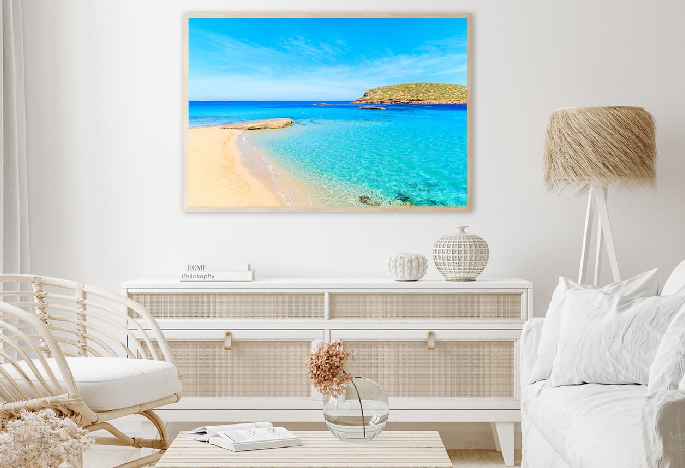 Cala Comte Beach in Ibiza Island Photograph Home Decor Premium Quality Poster Print Choose Your Sizes
