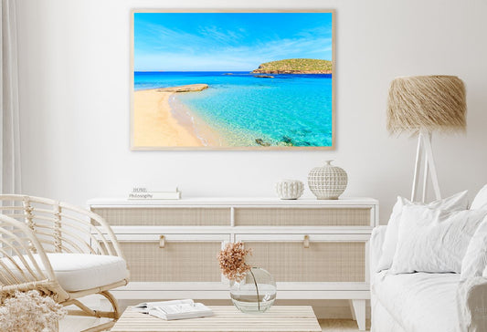 Cala Comte Beach in Ibiza Island Photograph Home Decor Premium Quality Poster Print Choose Your Sizes