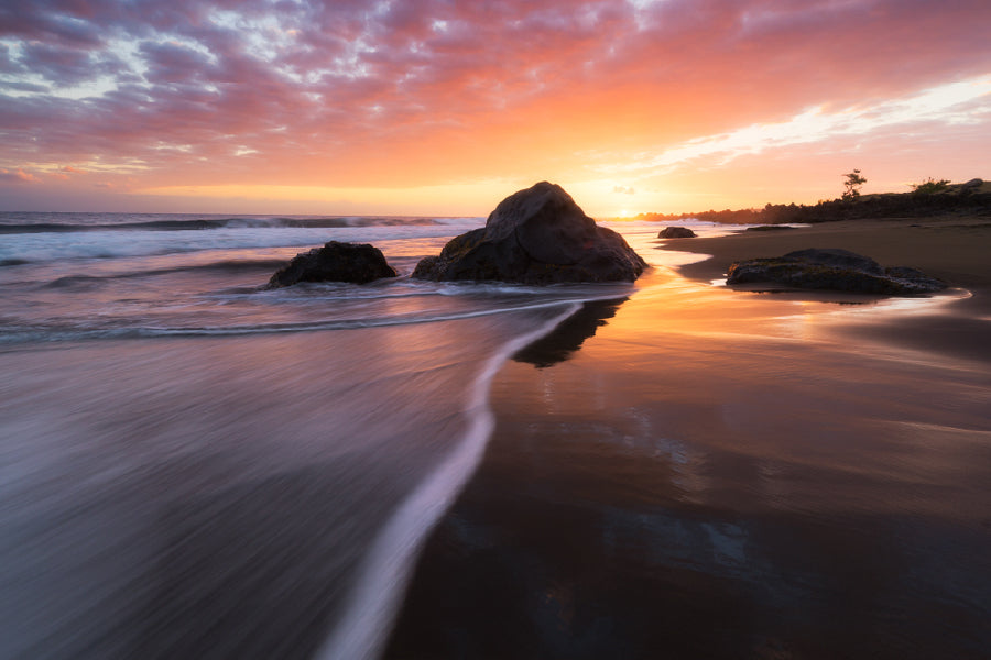 Sunset at Bois Blanc Beach View Photograph Home Decor Premium Quality Poster Print Choose Your Sizes