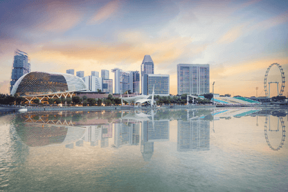 Singapore Central Quay Evening & Bridge Print 100% Australian Made