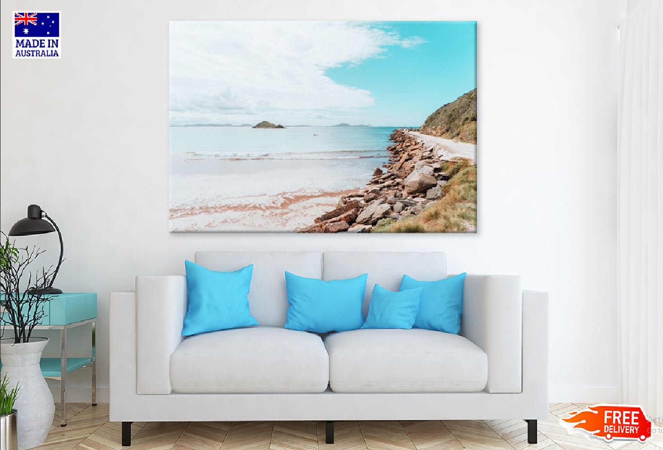 Rio Beach Near Sandy Road View Photograph Print 100% Australian Made