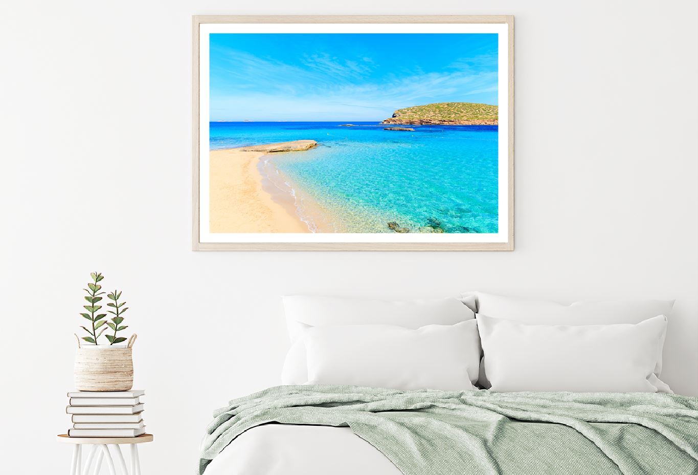 Cala Comte Beach in Ibiza Island Photograph Home Decor Premium Quality Poster Print Choose Your Sizes