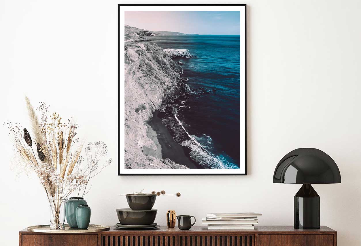 Roche Side Sea Blue Sky Scenery Photograph Home Decor Premium Quality Poster Print Choose Your Sizes