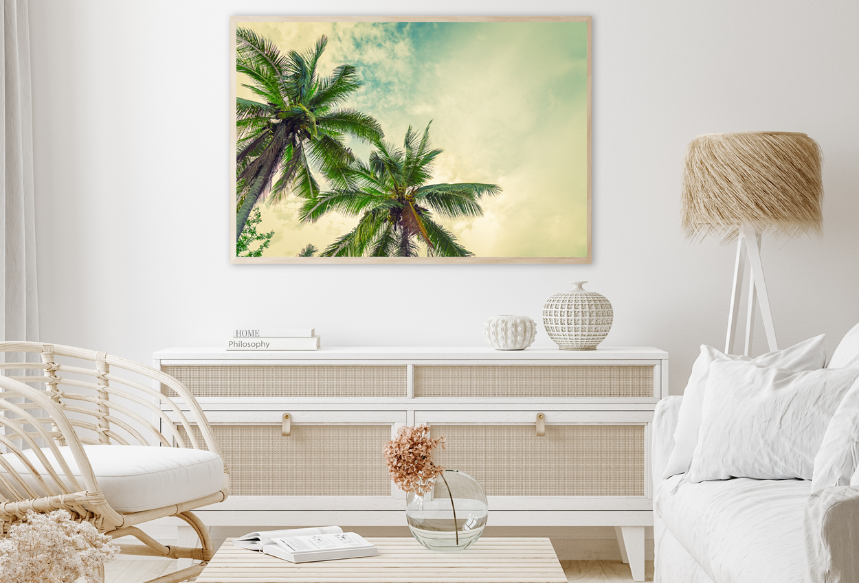 Palm Trees & Sky Scenery Home Decor Premium Quality Poster Print Choose Your Sizes