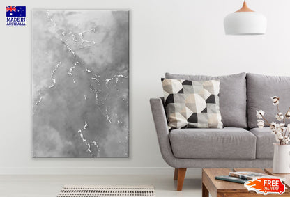 Grey & White Line Abstract Design Print 100% Australian Made