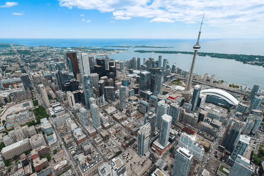 Downtown Toronto Aerial Print 100% Australian Made