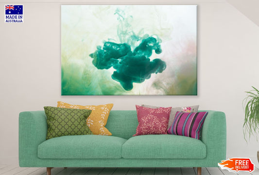 Green Smoke Abstract Design Print 100% Australian Made
