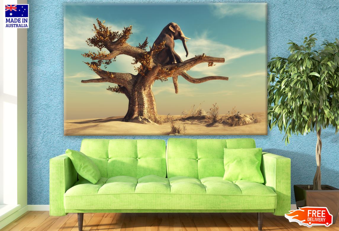 Tree in Desert Print 100% Australian Made