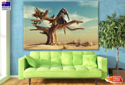 Tree in Desert Print 100% Australian Made