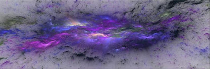 Panoramic Canvas Blue Purple Abstract Design High Quality 100% Australian made wall Canvas Print ready to hang