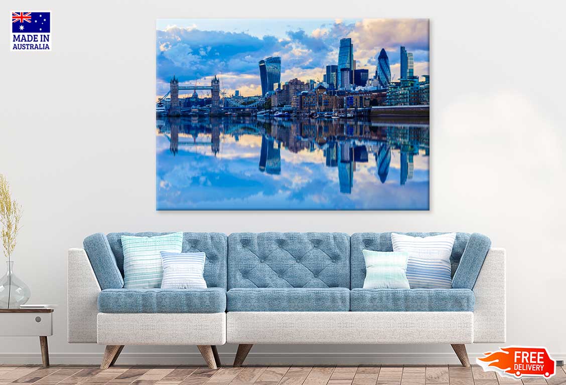 London City River Thames Sunset Photograph Print 100% Australian Made