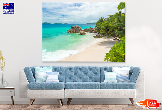 Forest & Sea Cloudy Sky View Print 100% Australian Made