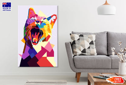 Colorful Cat Abstract Design Print 100% Australian Made