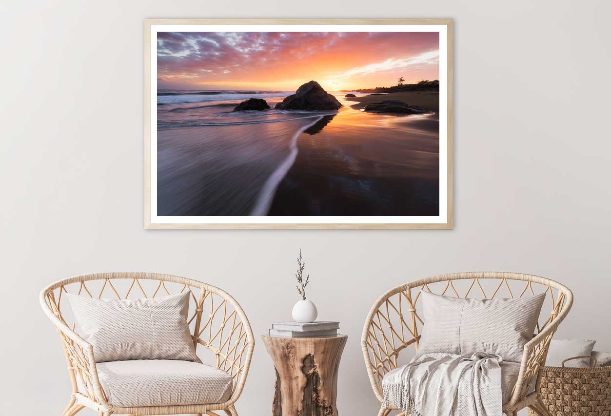 Sunset at Bois Blanc Beach View Photograph Home Decor Premium Quality Poster Print Choose Your Sizes