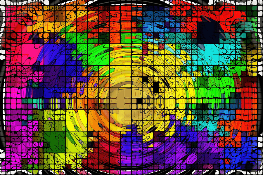 Colorful Abstract Design Print 100% Australian Made